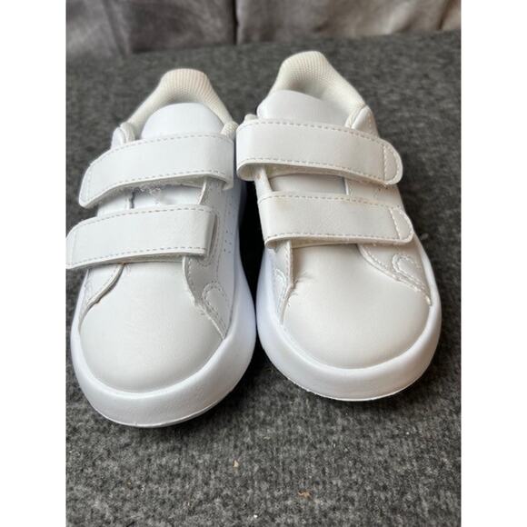 adidas Advantage CF I White/Green Toddler's Sneakers - Size 6K - ID5286 - Picture 2 of 7